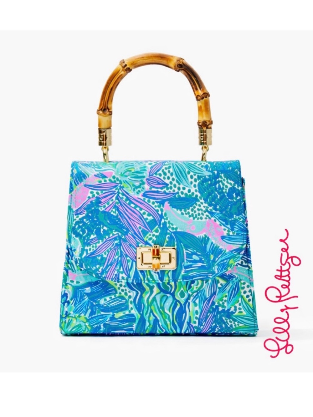 NWT - Lilly Pulitzer Bamboo Handbag